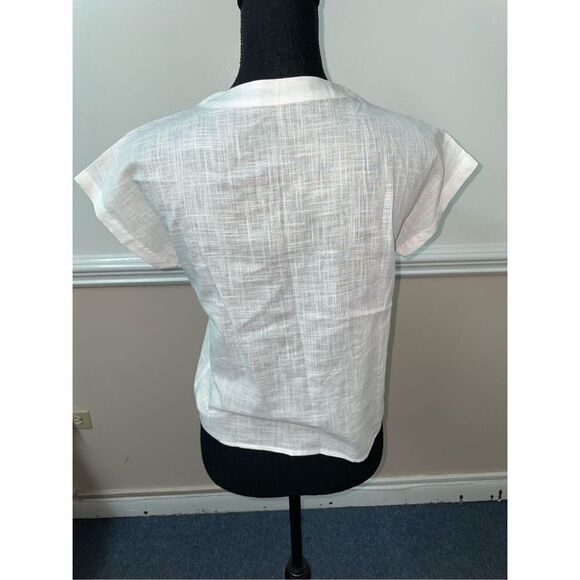 Emery Rose Batwing Sleeve Solid White Tee- Shein - Picture 2 of 7